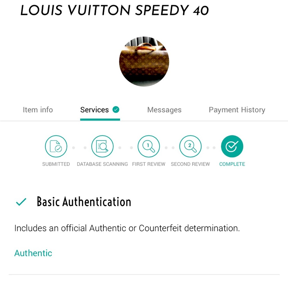 Authentic Louis Vuitton Speedy 40